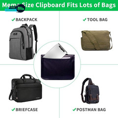 Aluminum Clipboard with Storage(Memo Size) Recycled Metal Form Holder