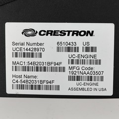 Crestron UC-ENGINE UC-B160-T Intel NUC Conference PC Microsoft Teams Zoom Rooms