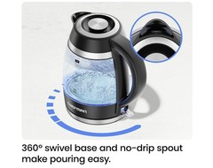 CHEFMAN FAST-BOIL 1.8L ELECTRIC HOT WATER KETTLE RAPID HEAT 1500W NEW FREE SHIP