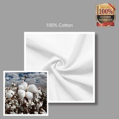 TOPDesign 24-Pack Economical 16″x15″ White Cotton Tote Bag, Medium,