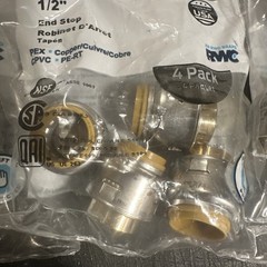 32 Sharkbite Max Push To Connect 1/2” End Stop New Sealed (384)