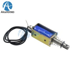 10PCS JF-0530B DC12V 300mA 5N/10mm Pull-Push-Type DC Solenoid Electromagnet