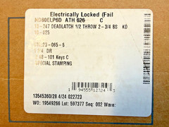SCHLAGE ND80ELP6D ATH 626 C ELECTRONICALLY UNLOCKED FAIL SECURE DOOR LOCK