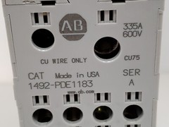 ALLEN BRADLEY 1492-PDE1183 POER DISTRIBUTION BLOCK 335A 600V SER A