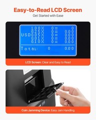 Electronic USD Coin Counter & Sorter Machine up to 300 Coins/Min VEVOR Upgraded
