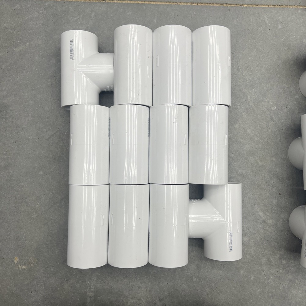 2″ Tee PVC Fitting (Pack Of 12) Schedule 40 Fitting – Slip x Slip x Slip USA New