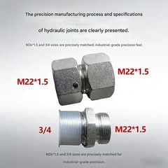 Mini Excavator M22 X 1.5 Hydraulic Filter Adapter1p8fO