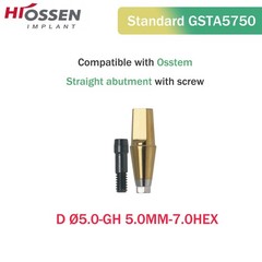 Hiossen ET III MINI Regular Hex Straight Transfer Abutment Implant 4.5/5.0/6.0mm