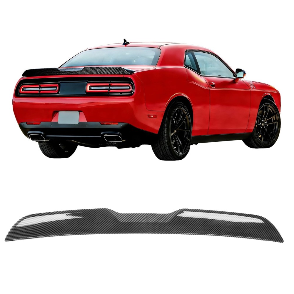 Carbon Fiber Demon Style Rear Spoiler Wing for 2008-2017 Dodge Challenger Coupe