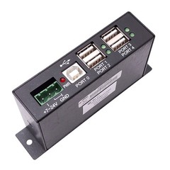 Coolgear USBG-4u2ml Powered USB Hub w/ Status LEDs, 4-Port USB, 7-24VDC