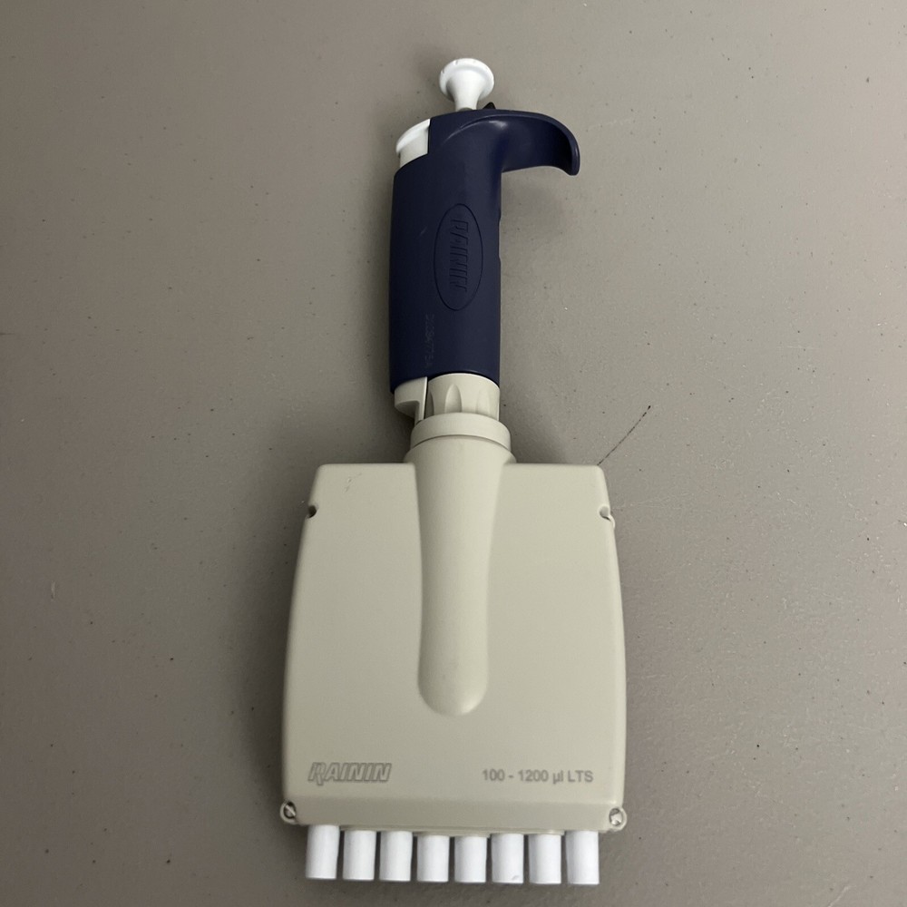 NICE Rainin Pipet-Lite 8 Channel Multichannel L1200 100-1200uL Pipette LTS xls