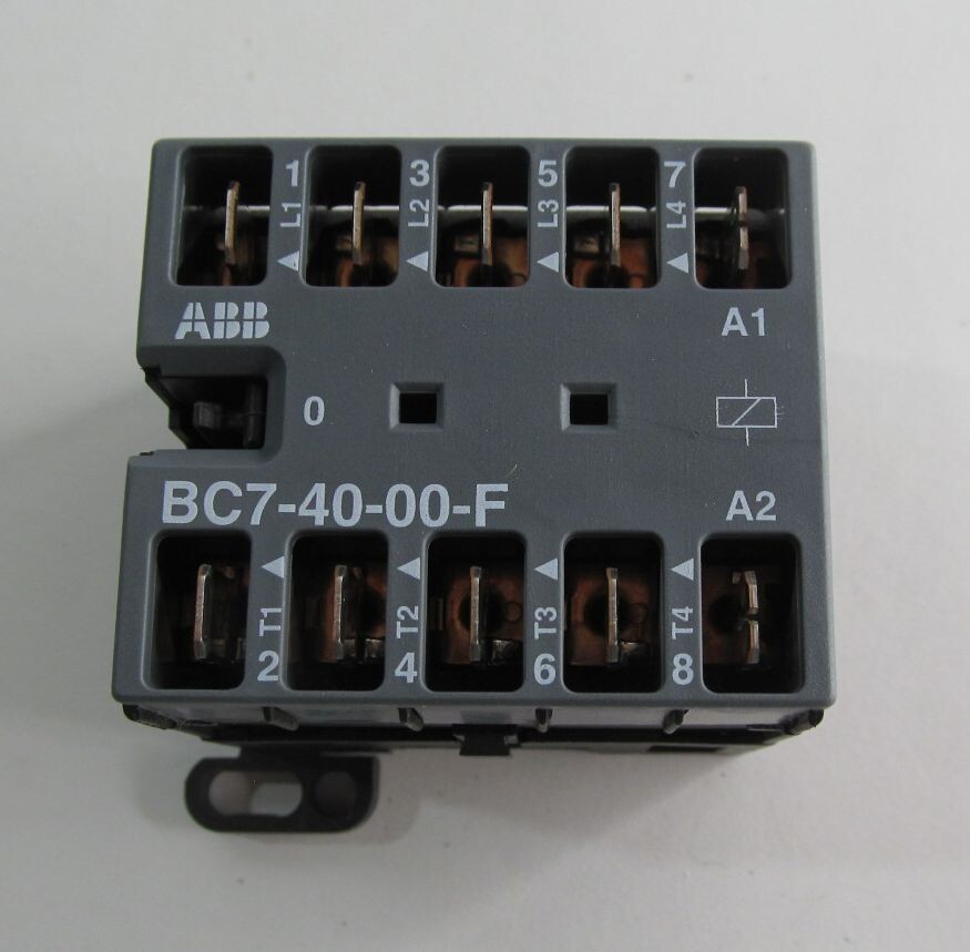 NEW ABB 60947-4-1 MINI CONTACTOR BC7-40-00-F-01 24V DC 4-POLE