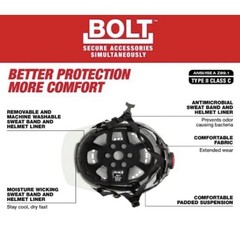 Milwaukee BOLT 48-73-1330 Type 2 Class C Vented Safety Helmet Black