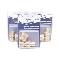 Lot of 3 Dixon GHD-500QCK Hose Fitting 3/4in Male GHT x 3/4in Female GHT, 150PSI