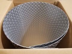.025 Diamond Plate Sheet – 12″ x 120″ Polished Aluminum – 4 pcs