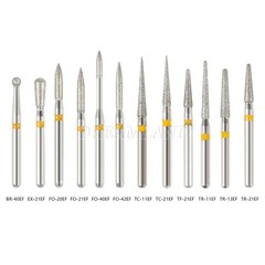 5-100pc SANDENT Dental Diamond Burs For High Speed Handpiece Friction Grip 1.6mm