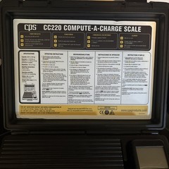 CPS CC220 Compute-A-Charge Refrigerant Scale 220lbs / 100kg Capacity w/ Case