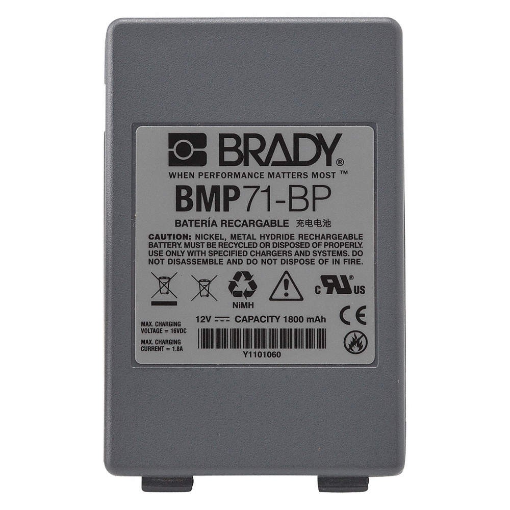 BRADY M71-BATT Battery Pack,NiMH,1,800 mAh 5UCU0