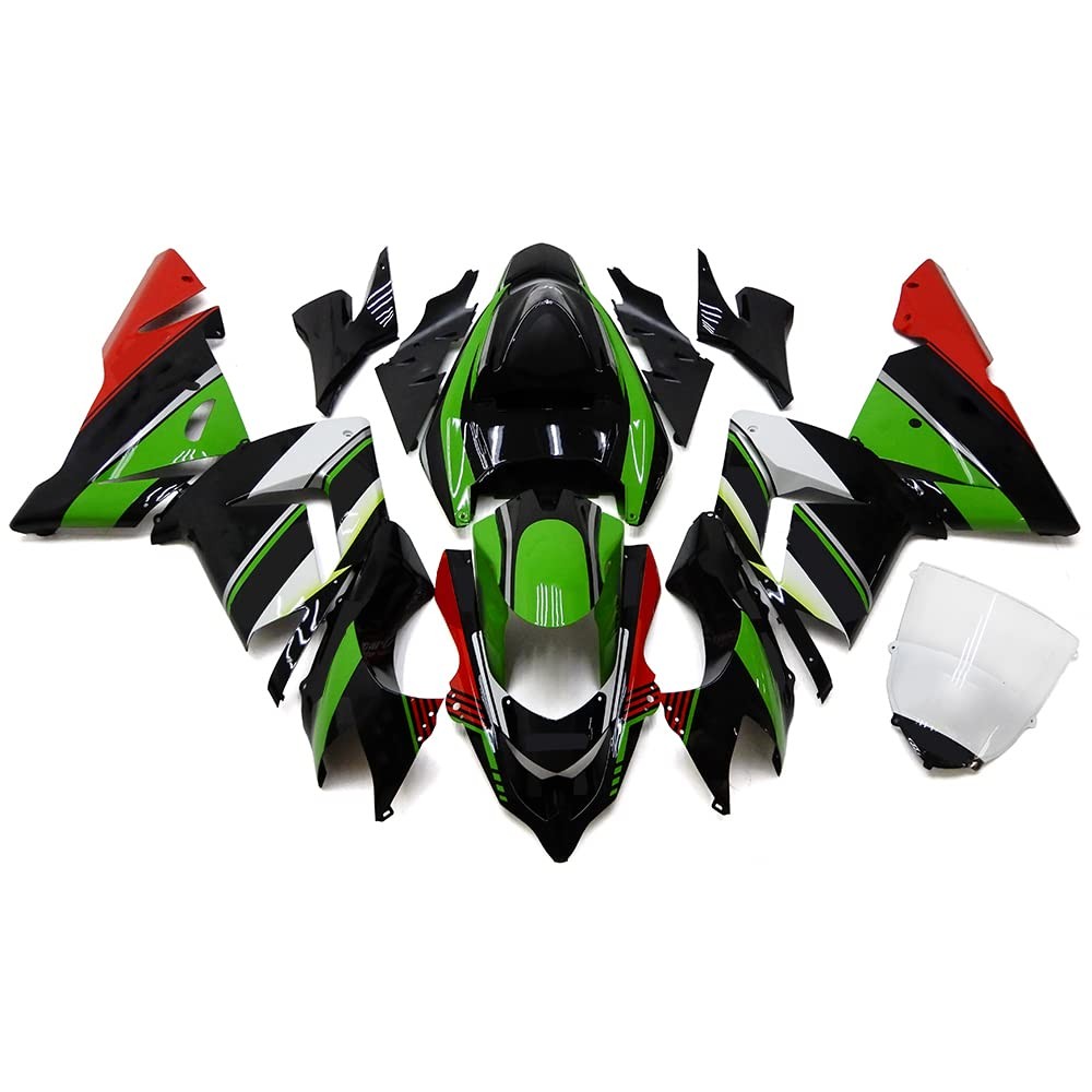 Complete Fairings For Kawasaki ZX10R 04 05 ABS Gloss Black Red Green Body Kit