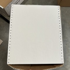 1400 Sheets 9.5 x 11 Continuous Tractor Feed Paper – Office Depot – New