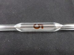 Kimble KIMAX-51 Glass Bulb Reusable TD 5mL Volumetric Pipette Pipet 37004-5