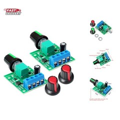2pcs PWM Low Voltage Motor Speed Controller DC 1.8V 3V 5V 6V 12V 2A 1803B Adj…