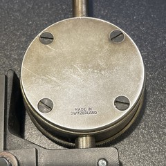 COMPAC TYPE 523 L A DIAL INDICATOR .0005″ Swiss Made with Stem-mount CLAMP
