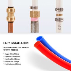 Secondhand 1/2 in. PEX Pipes 2x300ft Tubing PEX-B Water Plumbing Floor Heating