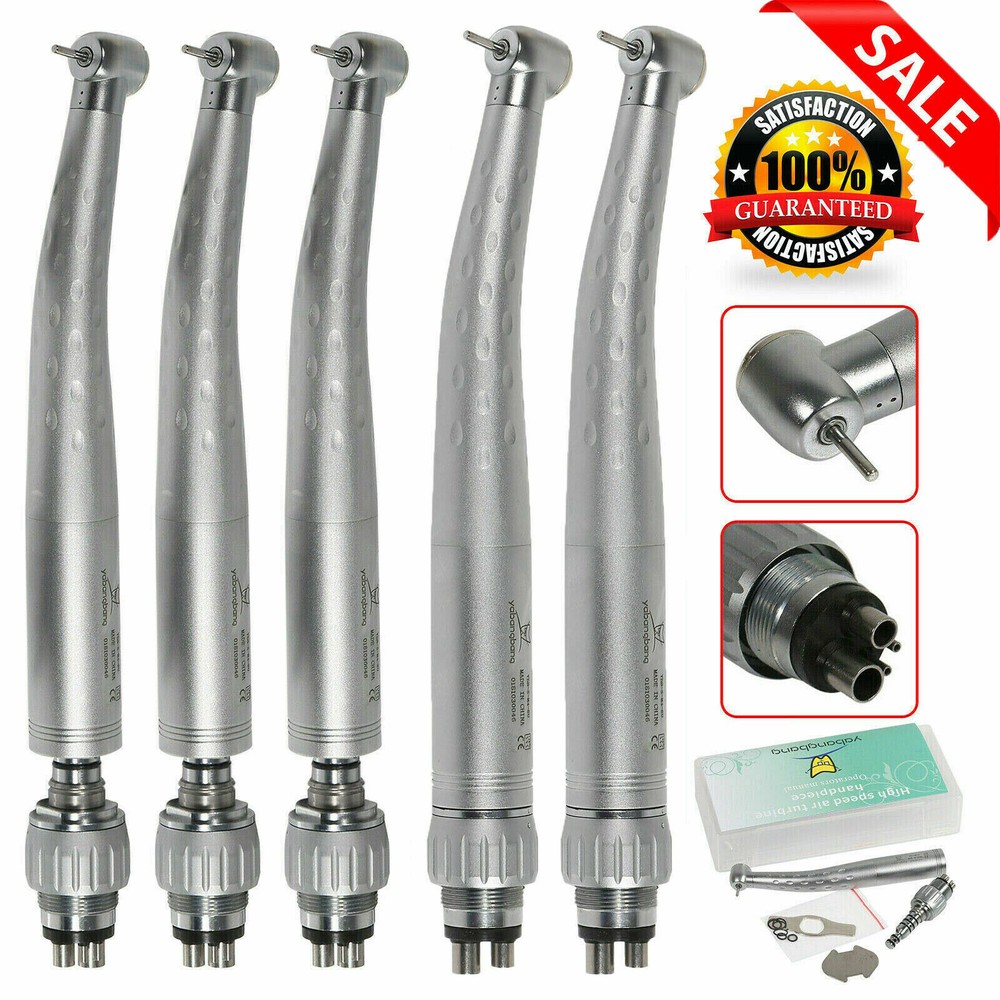 USPS 5 Yabang Dental High Speed Handpiece with 4 Holes Quick Coupler Swivel