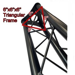 Triangle Truss Extension DJ Booth Trussing Section Stage Segment Lighting Stand
