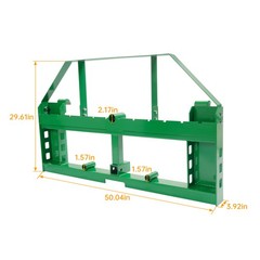 4000lbs Pallet Fork Frame 2″ Receiver Hitch Skid Steer For John Deere Loader