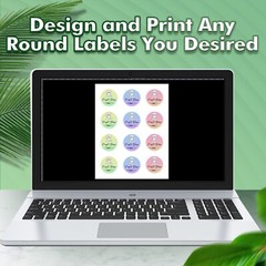 Koala Printable Round Label 2 Inch Waterproof Round Sticker Paper Inkjet Laser