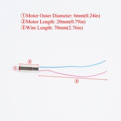5/10/20PCS 0612 Mini Coreless Motor DC 3.7V 1200mA 17000RPM Micro Motor