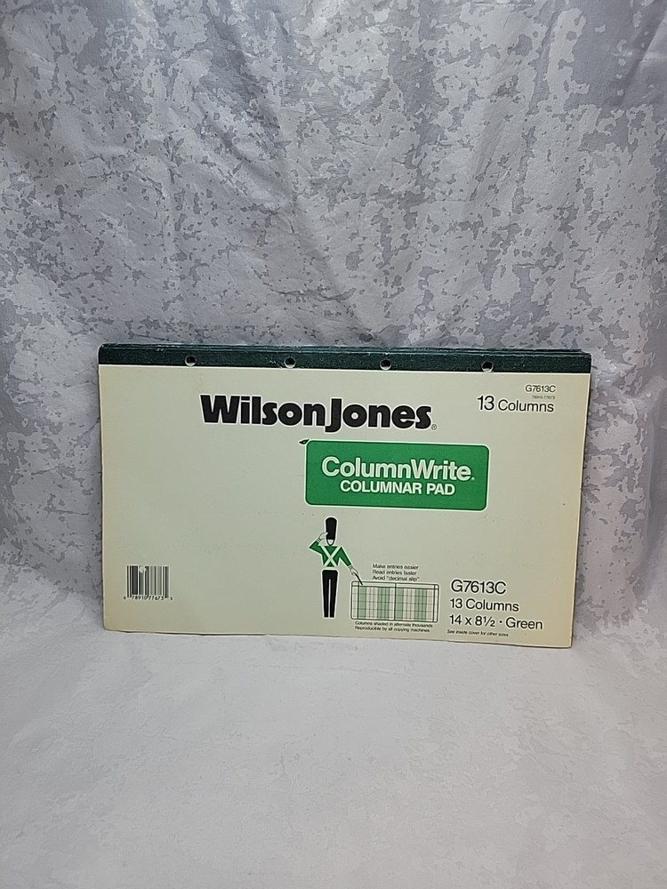 4 Wilson Jones Column Write Columnar Pads Model G7613c For Accounting Sheet…