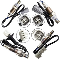 4x Oxygen Sensor For 2004 2005 2006 Toyota Sienna 3.3L Upper Lower Upstream +…