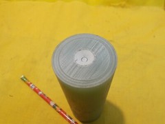 GREEN G10 PHENOLIC ROUND STOCK machinable micarta flat rod 2″ OD x 5-1/4″ LONG