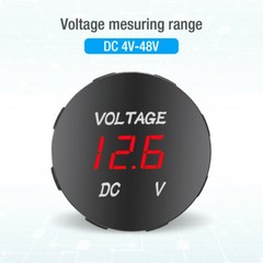 12V-24V Car Marine Motorcycle Red LED Digital Volt meter Voltage Battery Gauge