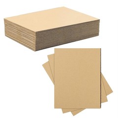 50 PCS 8×12 Inch Brown Corrugated Cardboard Sheets Flat Square Filler Pad