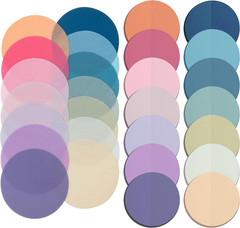 – round Transparent Sticky Notes, 560 Pcs, Pastel Colors, round Translucent Stic