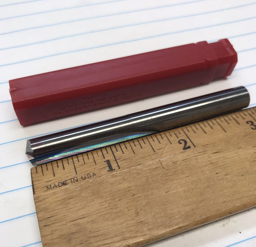 1 pc. 8.5 MM HD STRAIGHT FLUTE SOLID CARBIDE DRILL. USA (loc stk)