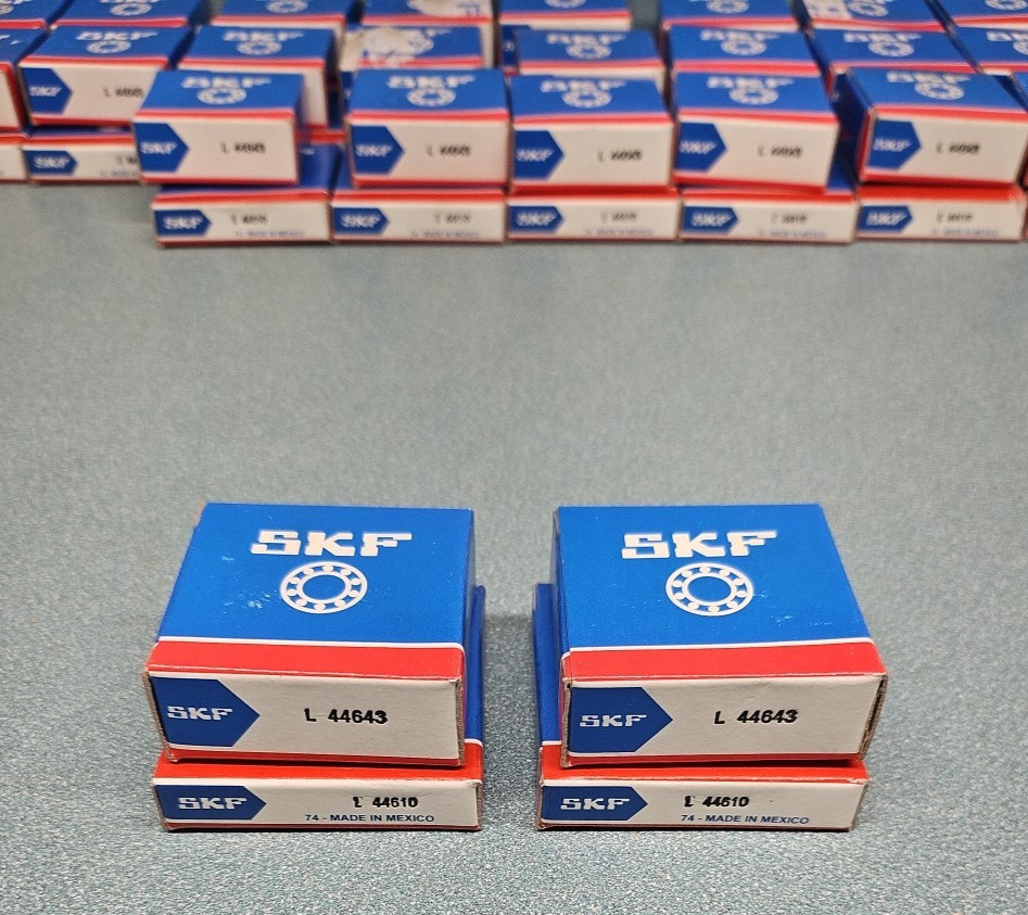 SKF L44643/L44610 Cup & Cone Set (Lot of 4 boxes = 2 sets)