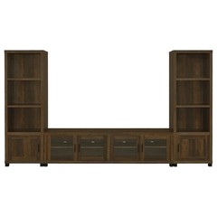 Sachin 3-shelf Engineered Wood Media Tower Dark Pine
