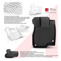 LQI TPE Floor Mats Fit Acura RDX 2019 2020 2021 2022 2023 2024, All Weather