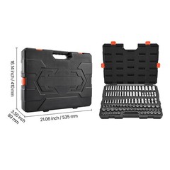 Uimoso 104-Piece Socket Tool Set for 3/8-Inch Drive Automotive Repairs