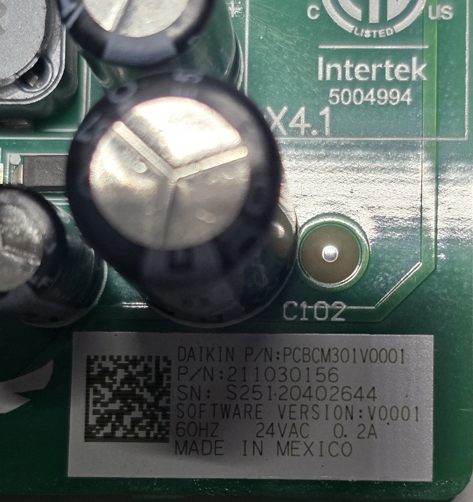 PCBCM301V0001S Goodman Control Board Amana Daikin HVAC Systems PCBCM301 V0001