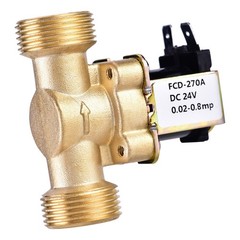 3/4 DC 24V Normally Closed Brass Electric Solenoid Magnetic Valve For Water