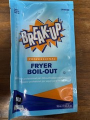 Diversey BREAK-UP Fryer Boil-Out Cleaner Packets 2 oz Case of 36 Brand New