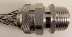 Meltric CG1001AM Cord Grip With Aluminum Mesh 1″ Trade, 3/4 to 7/8″ Cable, NEW