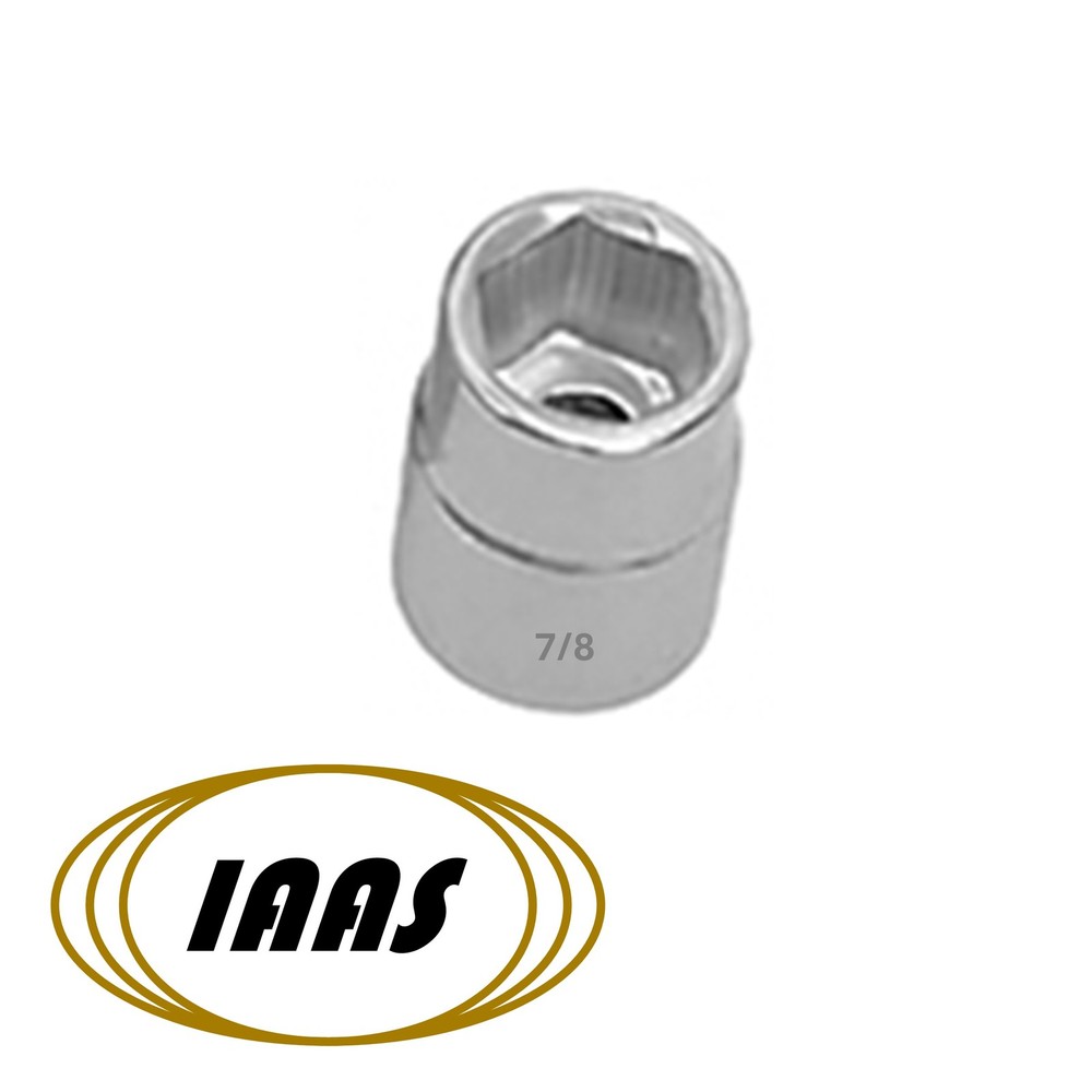 7/8″ x 3/4 in Drive / Chrome Plated / Drop Forged / 6 Point Socket by IAAS