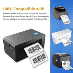 2″x1″ Direct Thermal Labels 1300/Roll Barcode UPC SKU FBA For Zebra Rollo MUNBYN